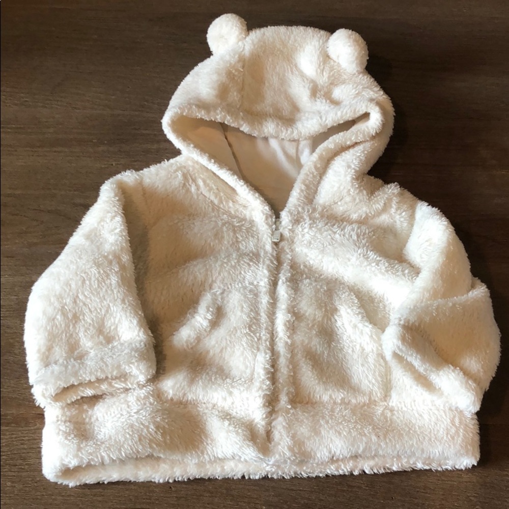 Baby Gap Bear Zip Up jacket/coat 0-3 months